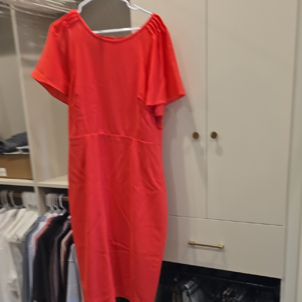 Elegant Red Midi Dress
